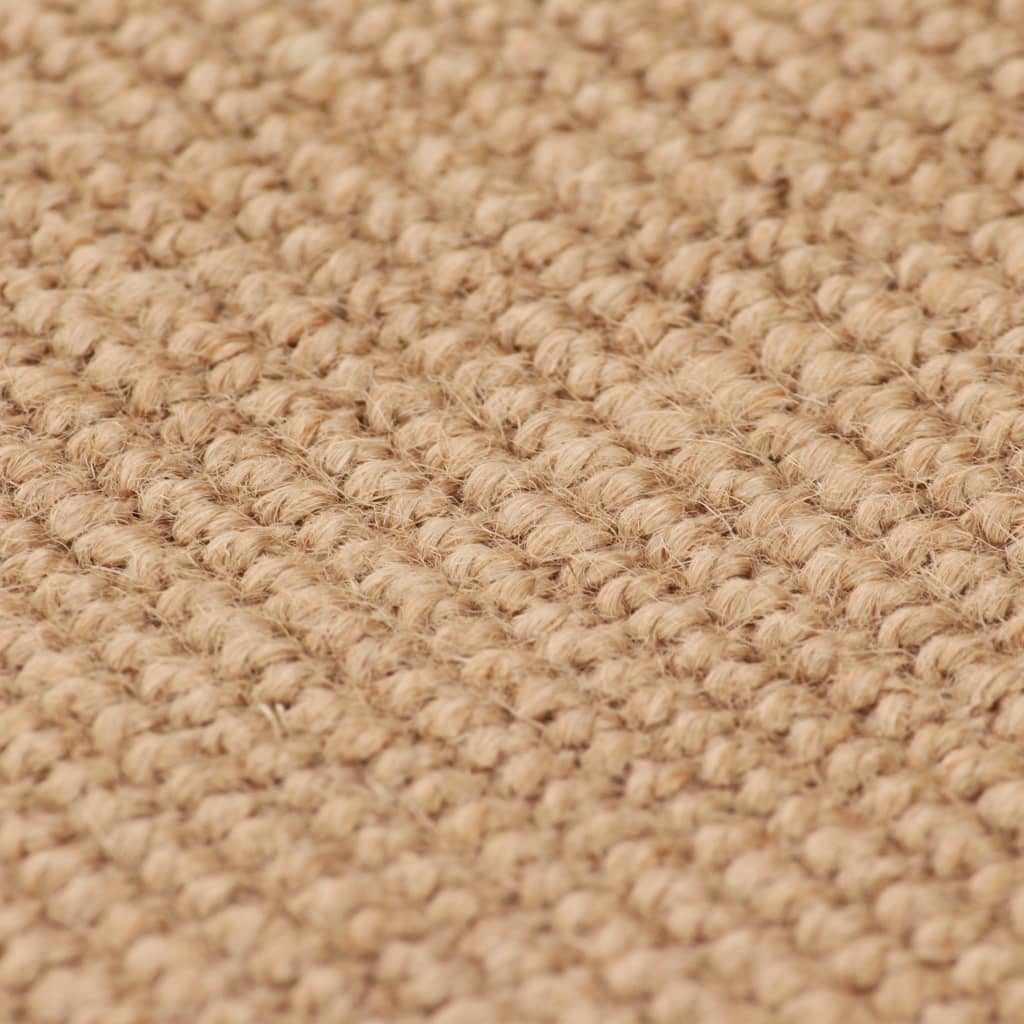 Vidaxl tapijt met latex onderkant 80x160 cm jute natuurlijk