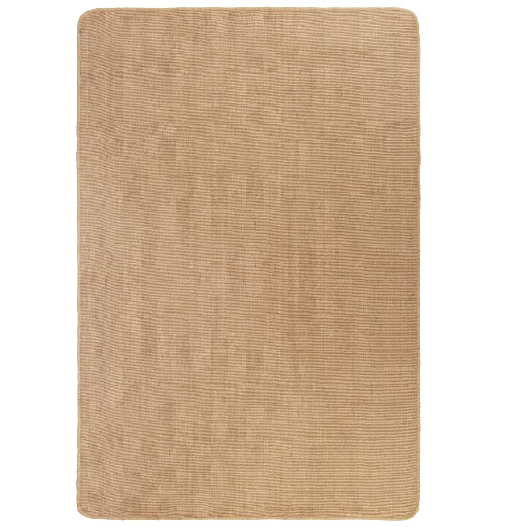 Vidaxl tapijt met latex onderkant 120x180 cm jute natuurlijk