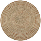 Vidaxl tapijt rond 120 cm gevlochten jute