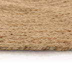Vidaxl tapijt rond 120 cm gevlochten jute
