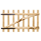VidaXL Poort enkel 100x60 cm hazelaarhout