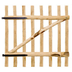 VidaXL Poort enkel 100x100 cm hazelaarhout