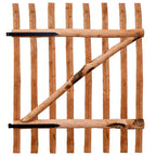 VidaXL Poort enkel 100x120 cm geïmpregneerd hazelaarhout