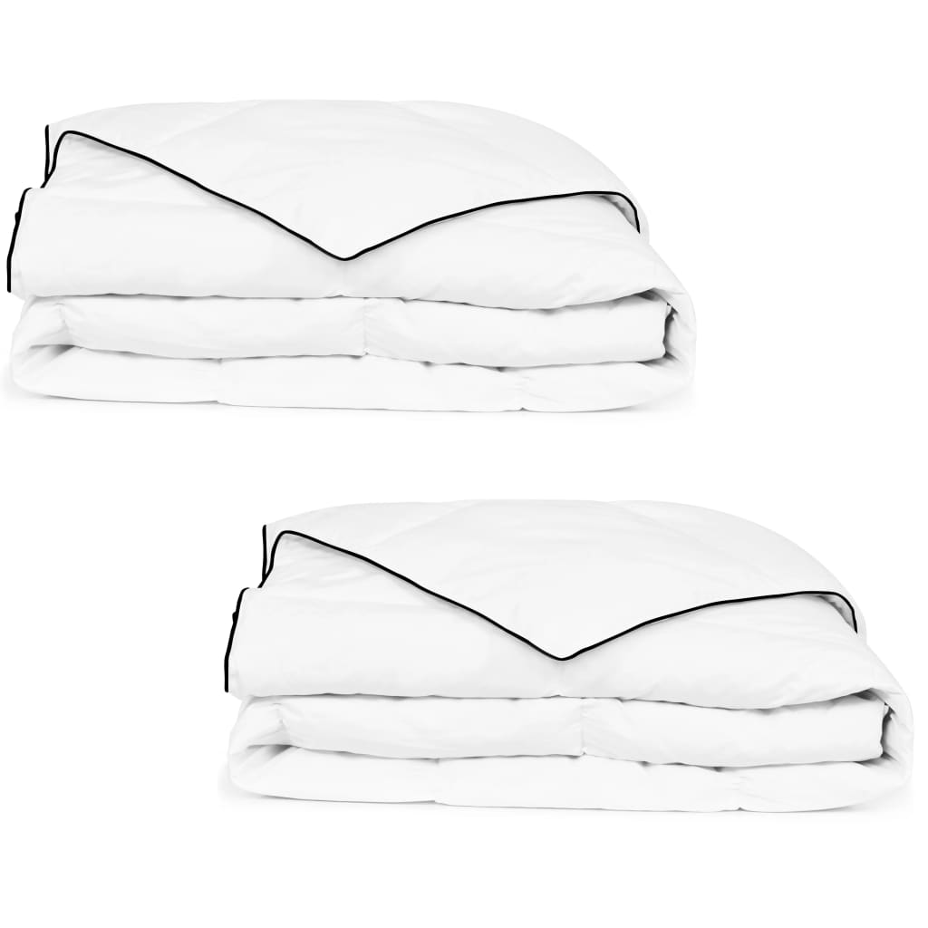 Vidaxl winterdekbedden 2 st 140x200 cm dons