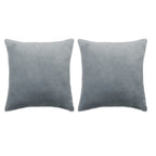 VidaXL 2-delige Sierkussenset 45x45 cm stof grijs