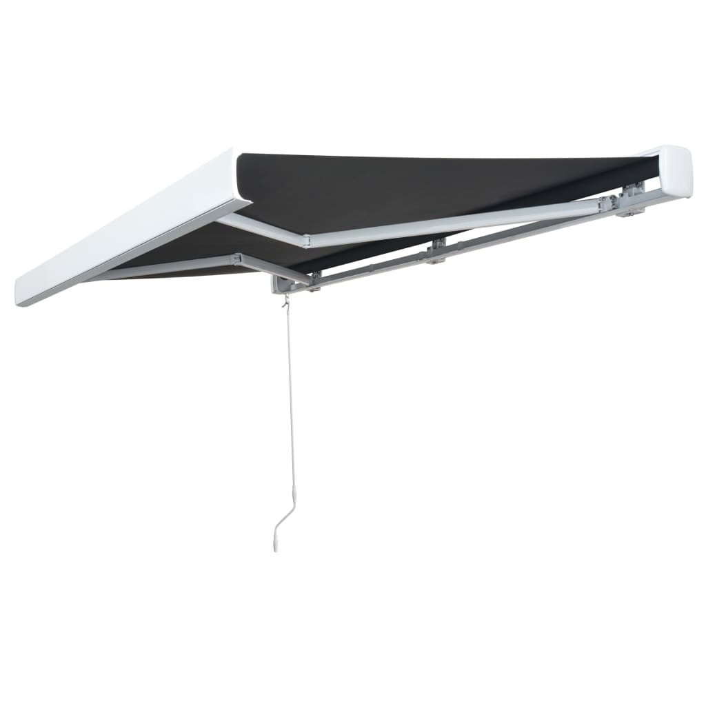 VidaXL Luifel handmatig 350 cm antraciet