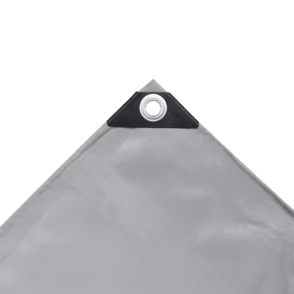Vidaxl dekzeil 650 g m² 4x4 m grijs