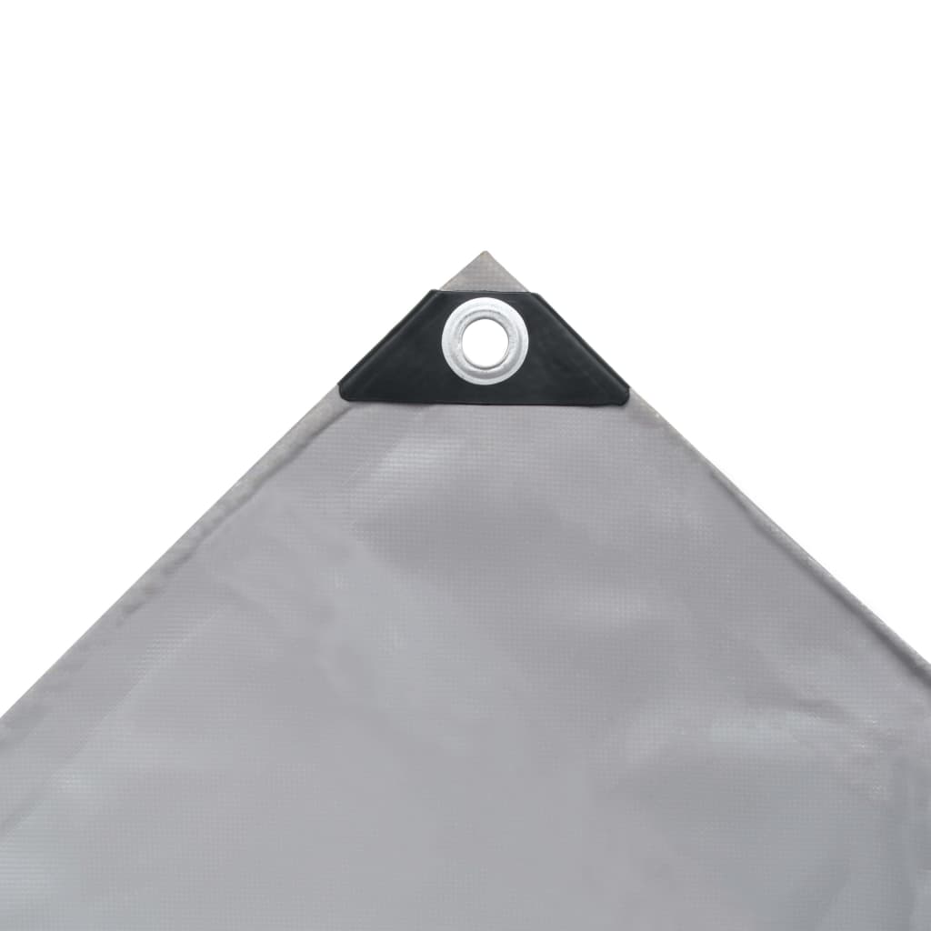 Vidaxl dekzeil 650 g m² 4x5 m grijs