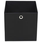 Vidaxl opbergboxen 4 st 32x32x32 cm nonwoven stof zwart