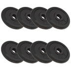 Vidaxl halterschijven 8 st 8x2,5 kg gietijzer