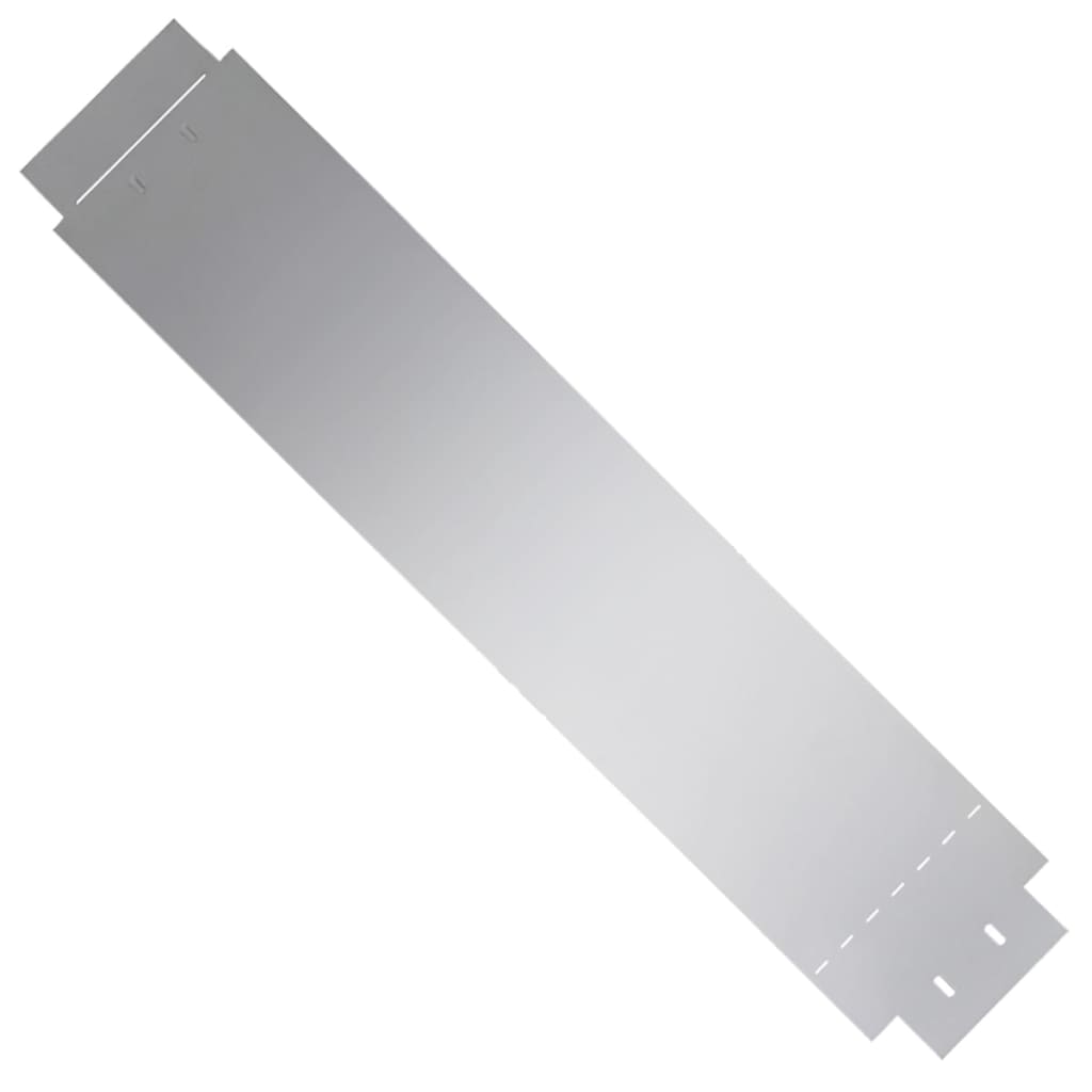 Vidaxl grasboorden 10 st 100x20 cm gegalvaniseerd staal