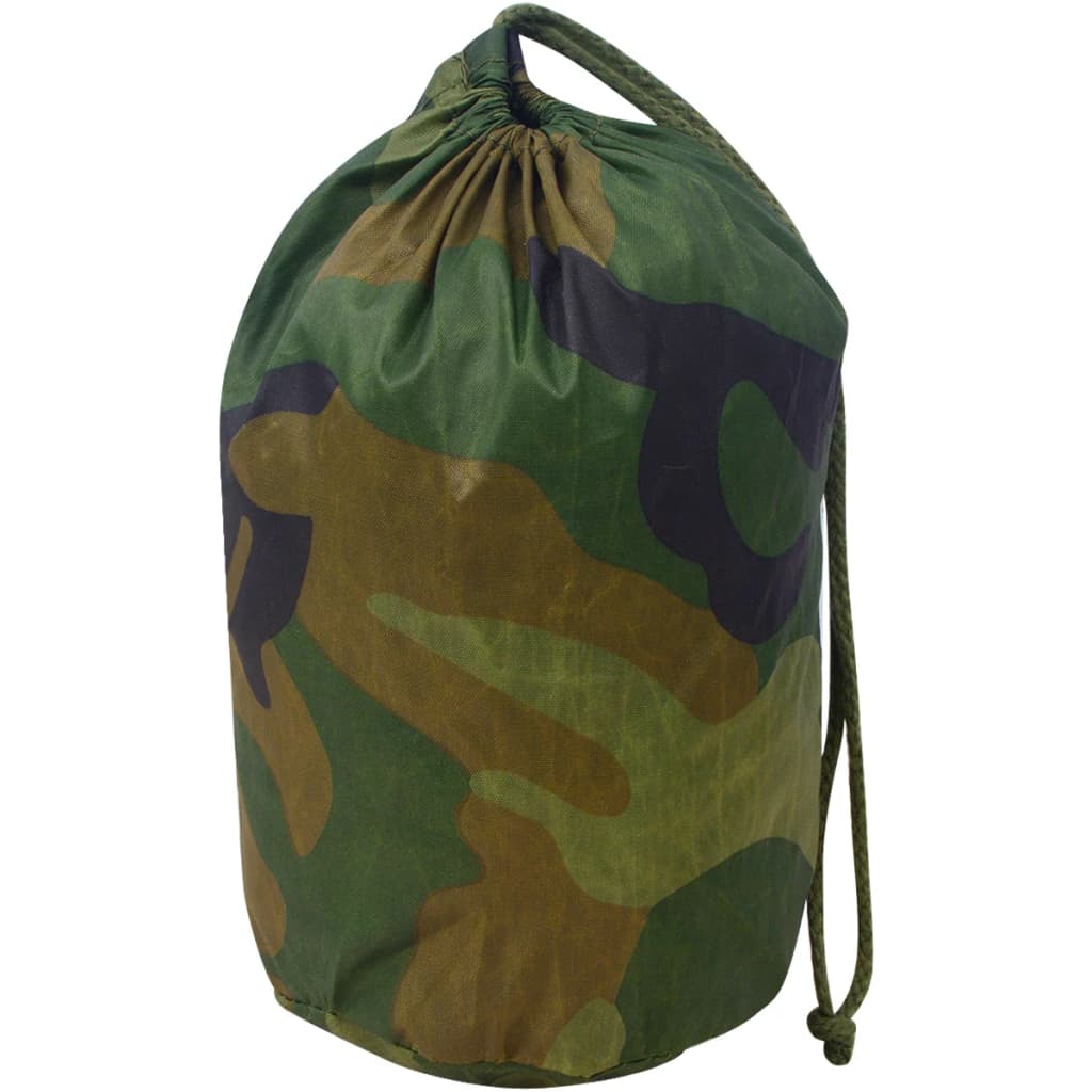 Vidaxl camouflagenet met opbergtas 6x8 m