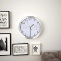 Vidaxl wandklok met quartz-mechanisme hygrometer thermometer 30 cm wit