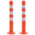 Vidaxl verkeerspalen 75 cm kunststof 2 st