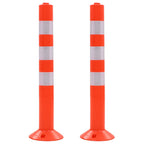 Vidaxl verkeerspalen 75 cm kunststof 2 st