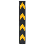 Vidaxl hoekbeschermers reflecterend 80 cm rubber 10 st