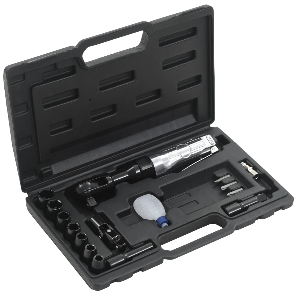 VidaXL Pneumatische ratelsleutelset 1/2'' 16-delig