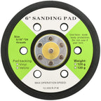 Vidaxl schuurpads met 6 gaten 15 cm 3 st