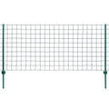Vidaxl euro hek 20x1 m staal groen