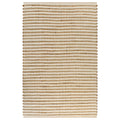 VidaXL Vloerkleed 120x180 cm handgeweven jute naturel en wit