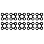 Vidaxl matverbinders 10 st rubber zwart