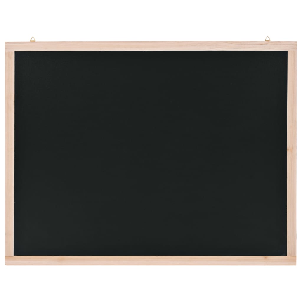 Vidaxl krijtbord voor aan de wand 60x80 cm cederhout