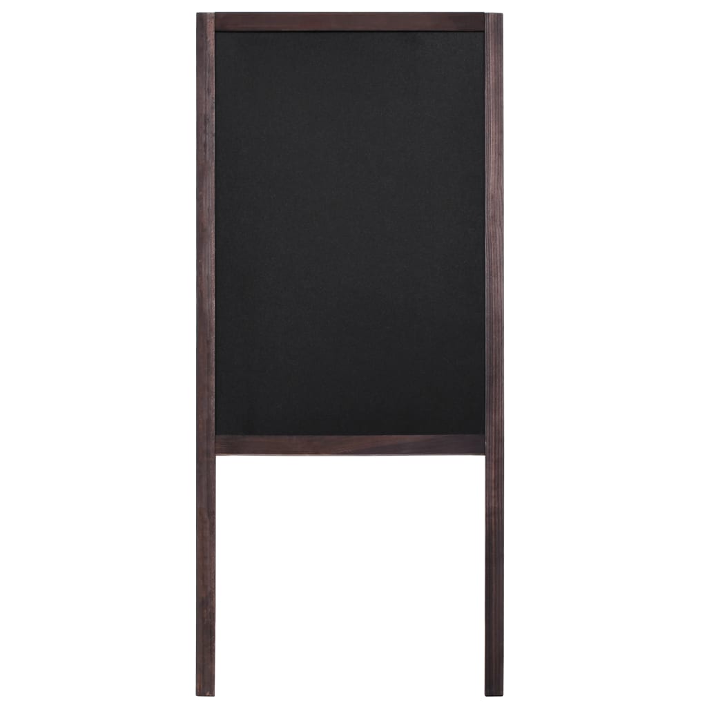 Vidaxl krijtbord dubbelzijdig vrijstaand 40x60 cm cederhout
