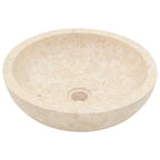Vidaxl gootsteen 40x12 cm marmer crème