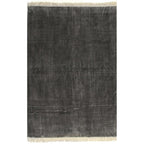 VidaXL Kelim vloerkleed 120x180 cm katoen antraciet