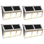 VidaXL Solarlampen 4 st LED warmwit