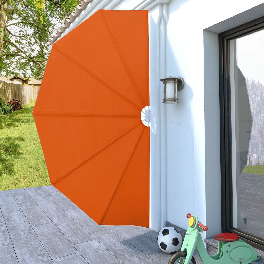 VidaXL Terrasscherm inklapbaar 160 cm terracottakleurig