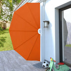 VidaXL Terrasscherm inklapbaar 160 cm terracottakleurig