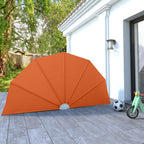 VidaXL Terrasscherm inklapbaar 160 cm terracottakleurig