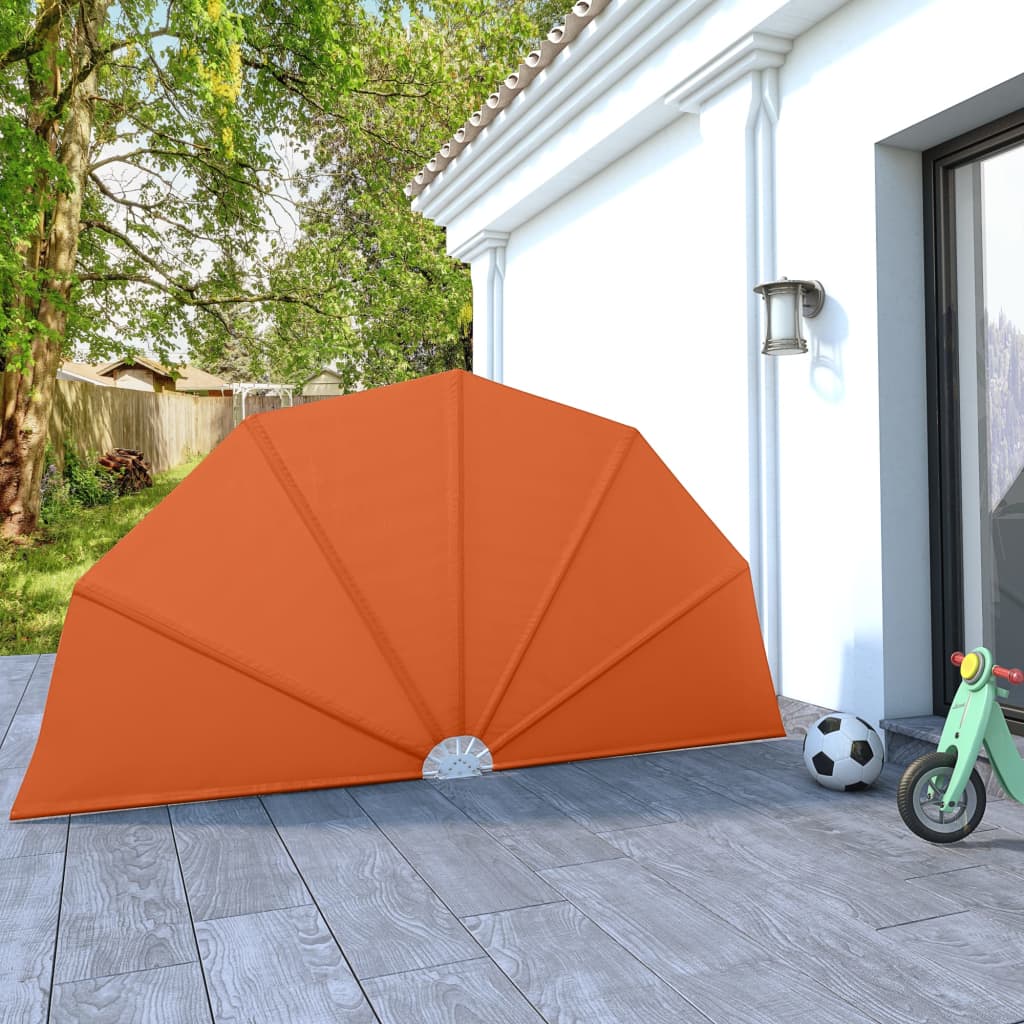 VidaXL Terrasscherm inklapbaar 160 cm terracottakleurig