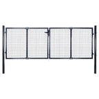 Vidaxl tuinhek van gaas gegalvaniseerd staal 300x75 cm grijs
