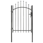 Vidaxl poort 1x2 m staal zwart