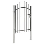 Vidaxl poort 1x2 m staal zwart