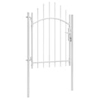 Vidaxl poort 1x2 m staal wit