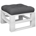 Vidaxl palletkussen 58x58x10 cm stof grijs