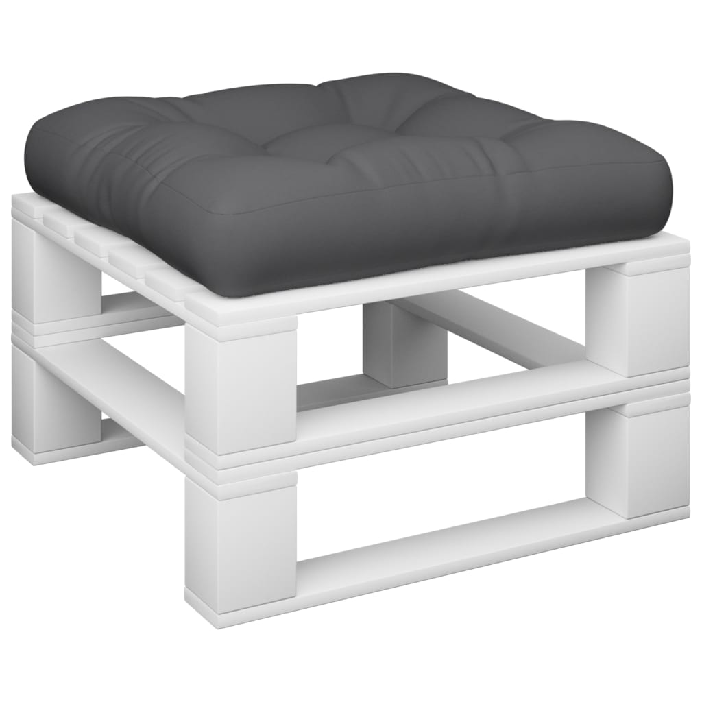 Vidaxl palletkussen 58x58x10 cm stof grijs