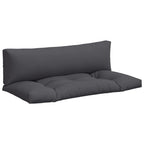 Vidaxl palletkussens 2 st stof grijs