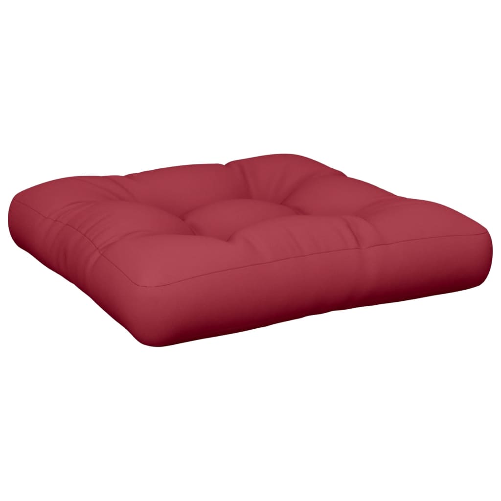 Vidaxl palletkussen 58x58x10 cm stof rood