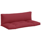 Vidaxl palletkussens 2 st stof rood