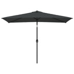 Vidaxl parasol met metalen paal 300x200 cm antraciet