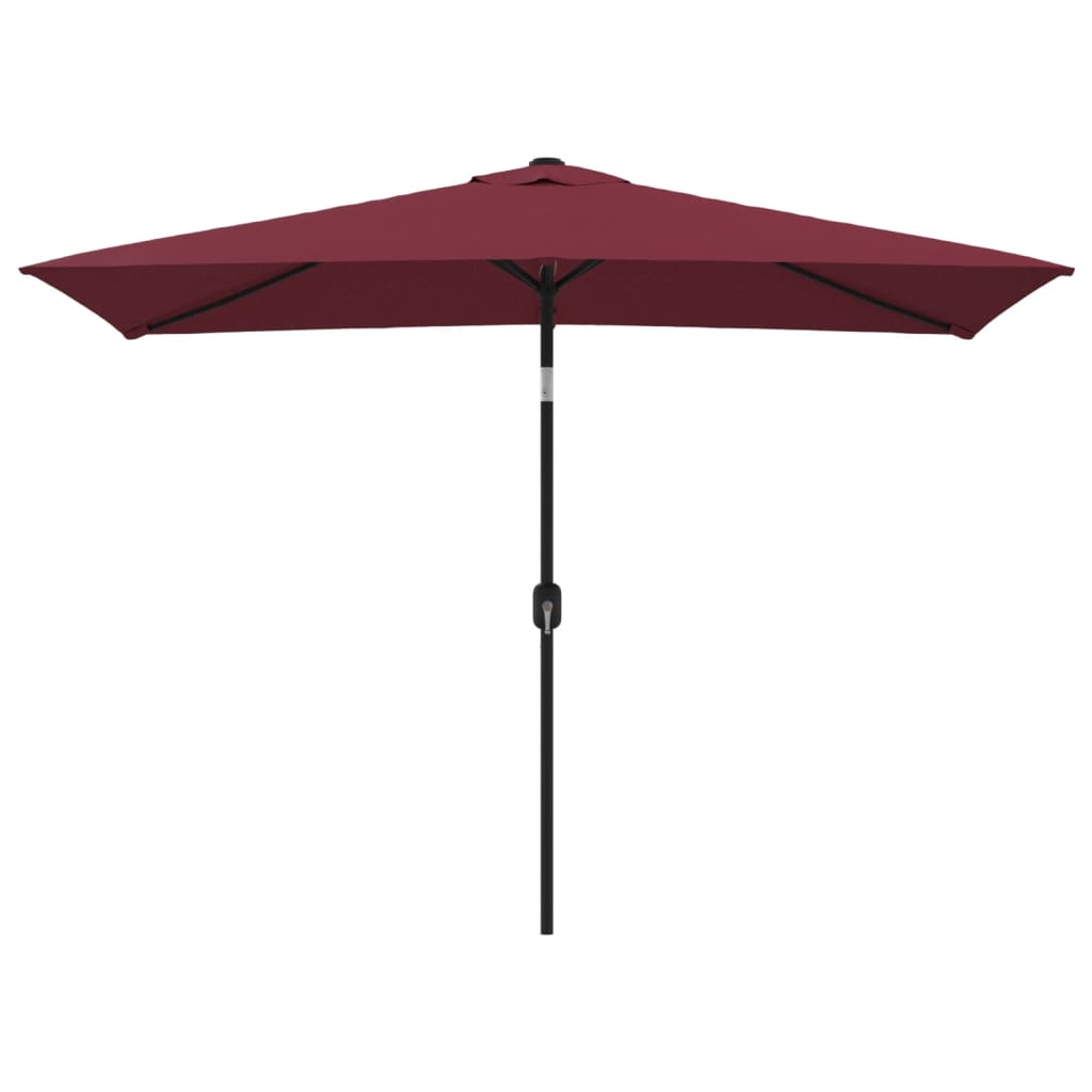 Vidaxl parasol met metalen paal 300x200 cm bordeauxrood