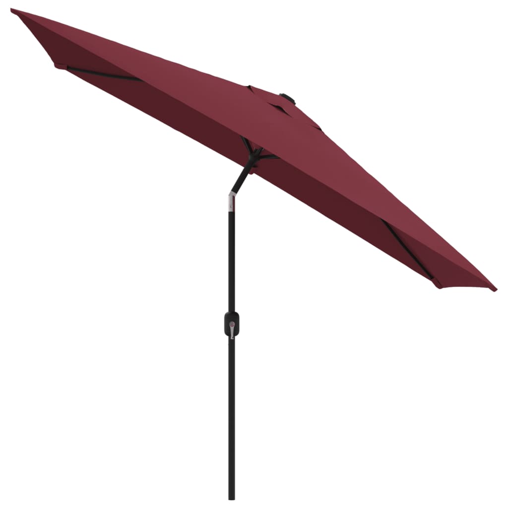 Vidaxl parasol met metalen paal 300x200 cm bordeauxrood