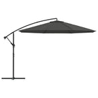 Vidaxl zweefparasol met aluminium paal 350 cm antracietkleurig