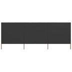 VidaXL Windscherm 3-panelen 400x120 cm stof antraciet