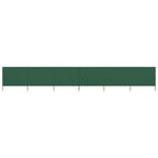 Vidaxl windscherm 6-panelen 800x80 cm stof groen
