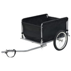 Vidaxl fietstrailer 65 kg zwart en geel